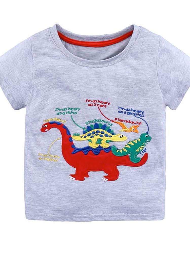 Heavy Dinosaurs Short Sleeve T- Shirt | Style My Kid