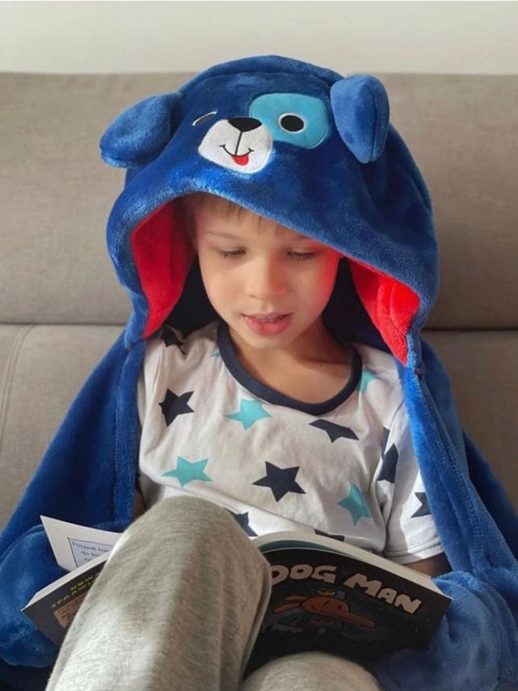 Kids Wearable Hooded Blanket - Dog - Age 3+ - Zoocchini | Style My Kid
