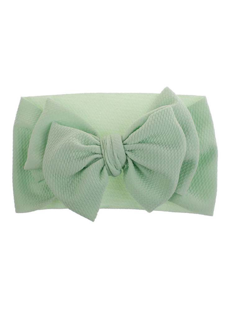 Large Mint Green Hair Bow Hair Band Headwear for Baby and Girls - Mint Green | Style My Kid