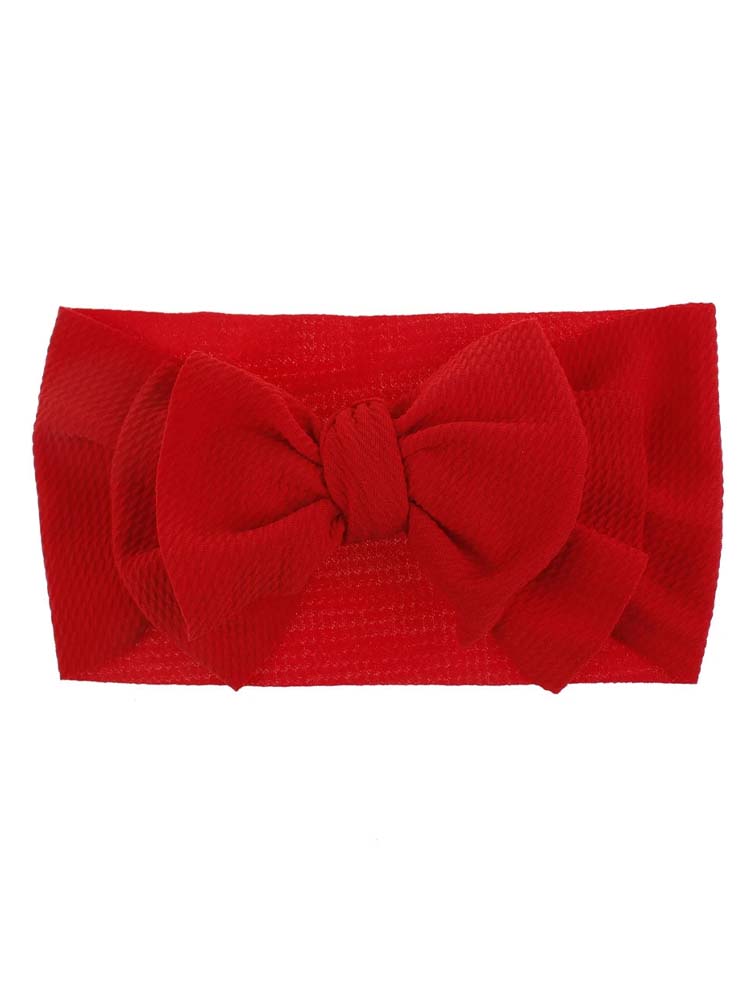 Large Red Hair Bow Head Band Headwear for Baby and Girls - Red | Style My Kid