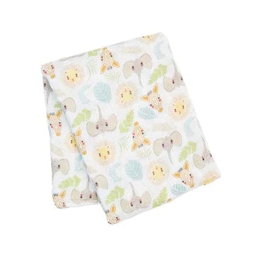 Large Muslin Baby Swaddle, Jungle product
