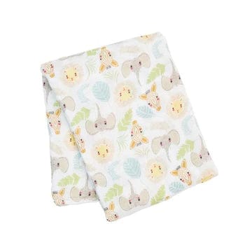 Large Muslin Baby Swaddle, Jungle