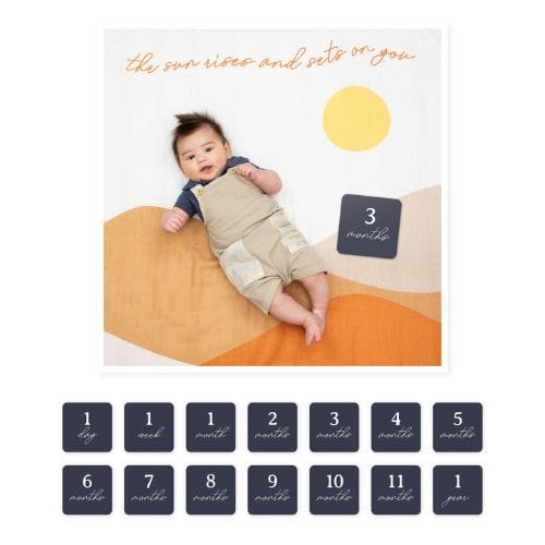 Baby's 1st Year- Loved Beyond Measure - Blanket & Milestone Cards Set | Style My Kid