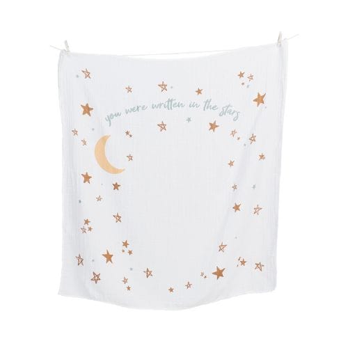 Swaddle And Cards First Year For Baby By Lulujo - Written In The Stars