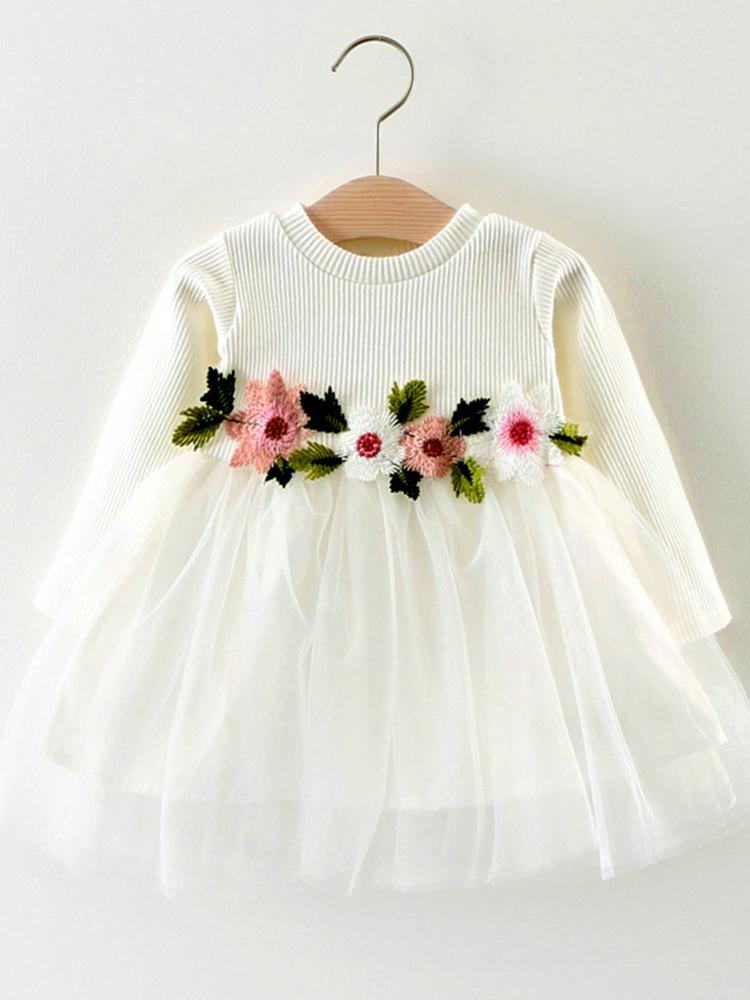 White Flower Girls Party Tutu Dress | Style My Kid