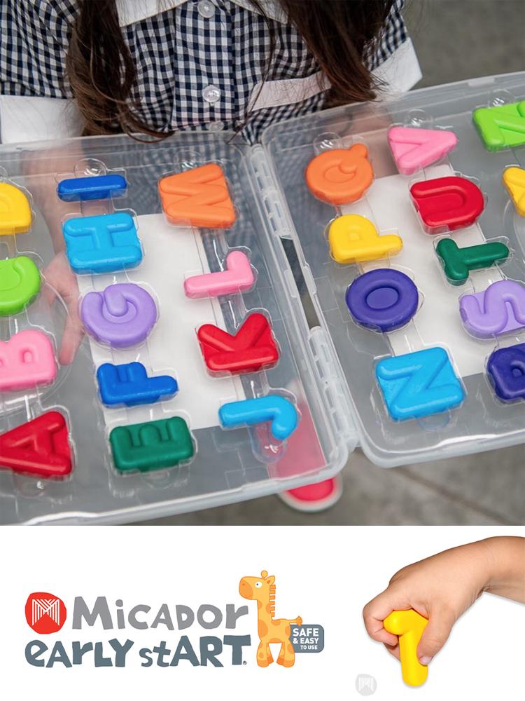 Micador jR.-Alphabet Crayons - early stART | Style My Kid