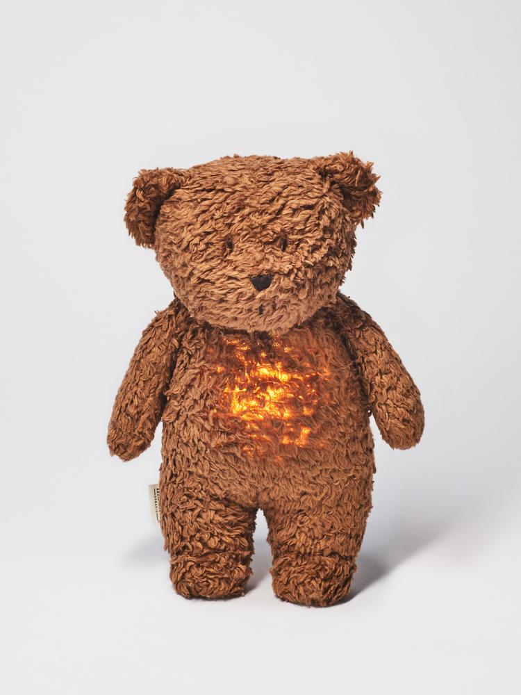 Moonie - Humming Friend Bear Nightlight - Caramel | Style My Kid