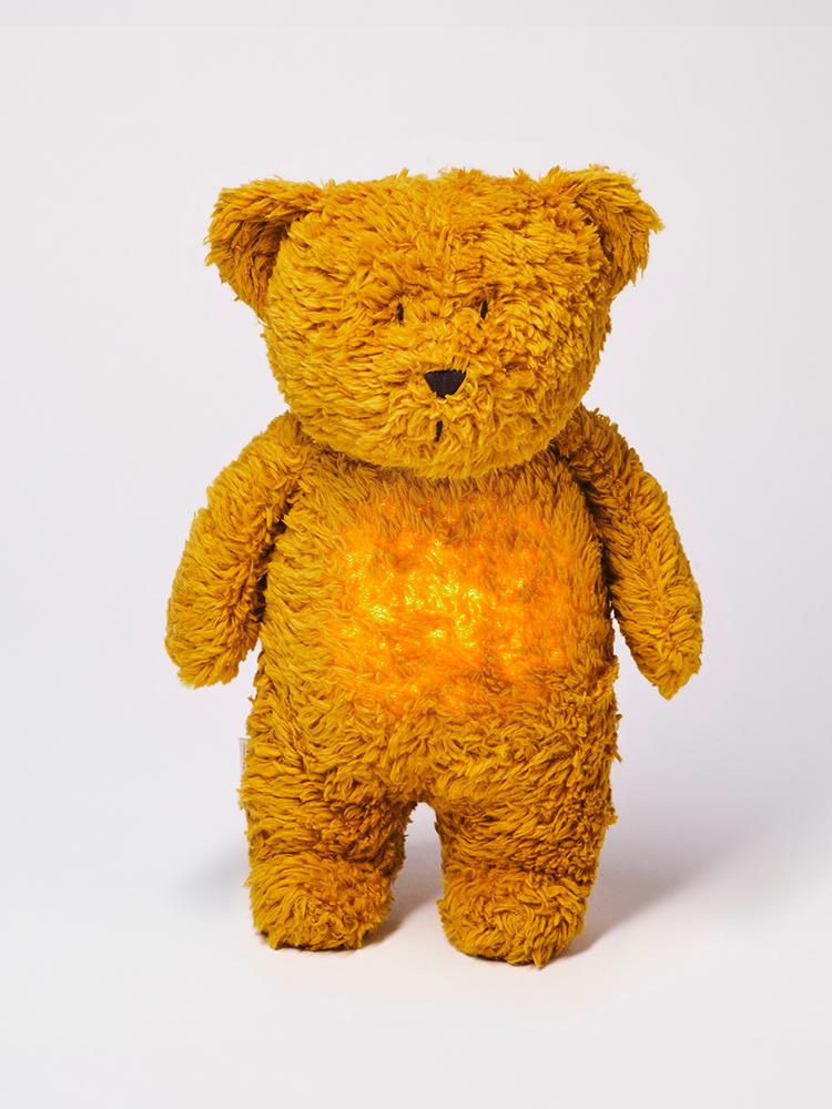 Moonie - Humming Friend Bear Nightlight - Mustard | Style My Kid