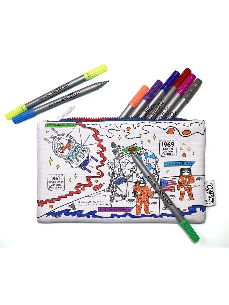 Eat Sleep Doodle - Pencilcase Colour and Learn - Space Explorer | Style My Kid