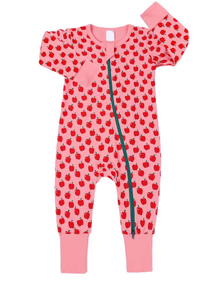 Apples Zippy Baby Sleepsuit with Hand Feet Cuffs 