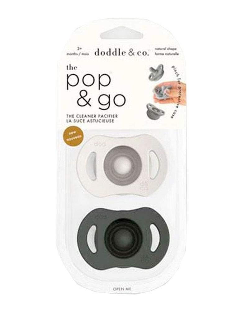 Doddle & Co - Pop & Go Dummies - Cream of the Crop and Coal Mate - 2 Pack | Style My Kid