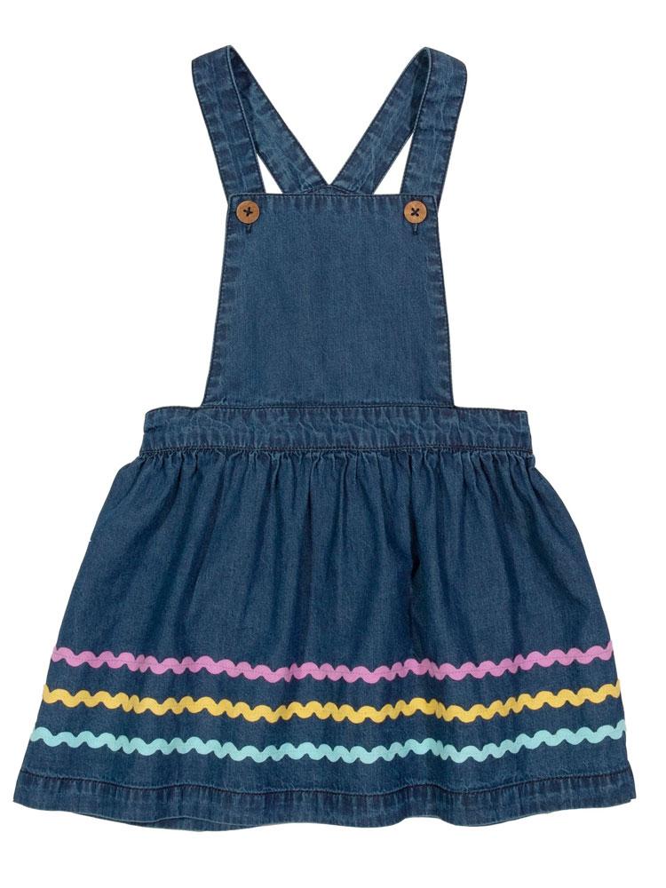 Baby Pinafore Dress KITE Organic - Ric Rac Baby Girls Pinafore Dress 