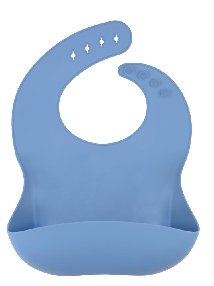 Silicone Pocket Baby Bib - SKY BLUE | Style My Kid
