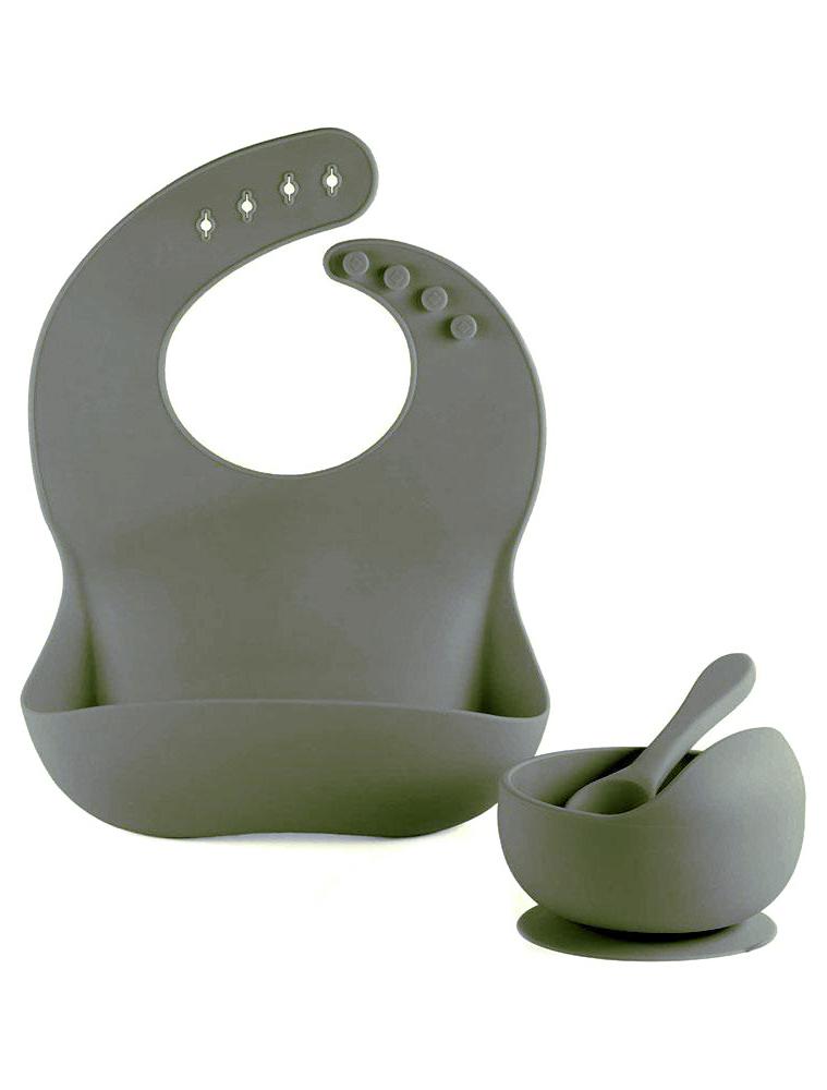 GREEN - Silicon Baby Bib