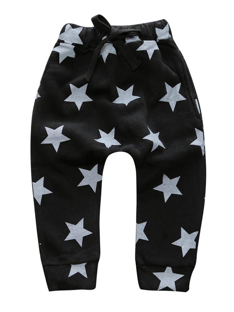 Star Print Boys Girls Jogger Bottoms 