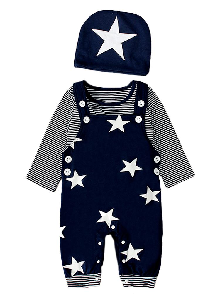 3 Piece Baby Dungarees