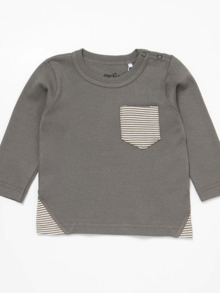 Kids Grey Unisex Long Sleeve T-Shirt | Style My Kid