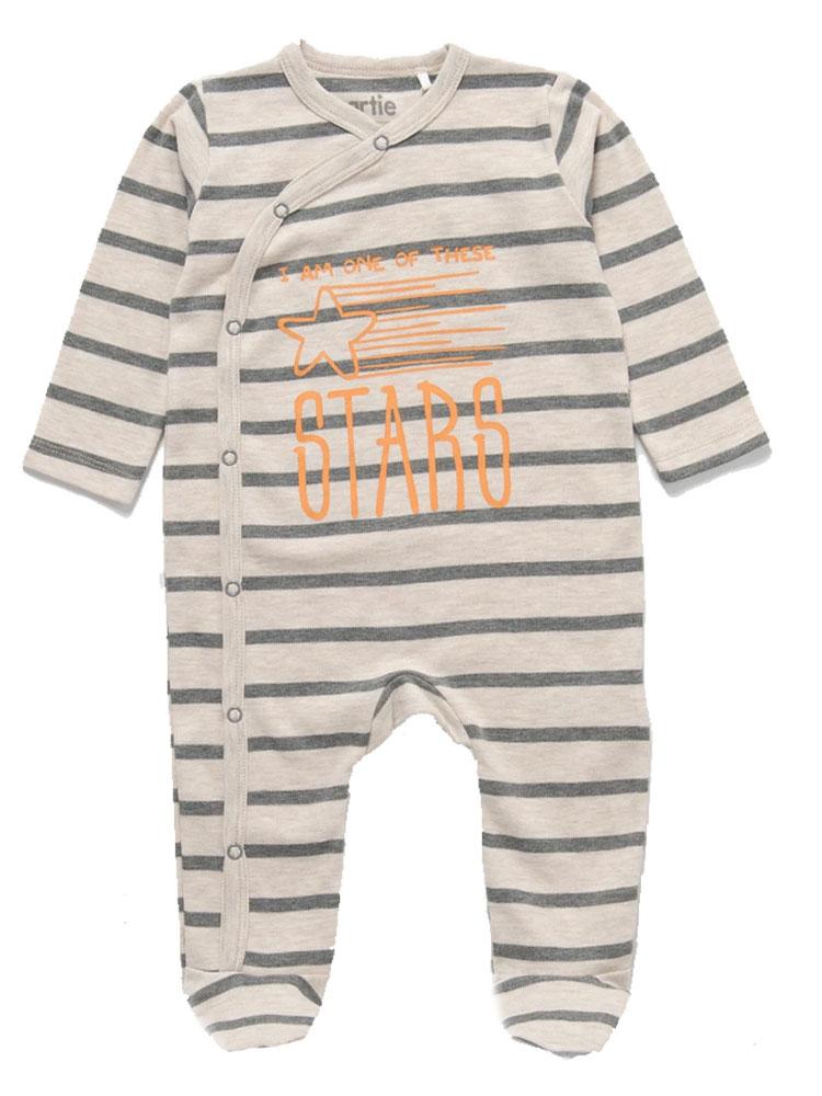 Stripey Baby Sleepsuit - Take Me to the Stars