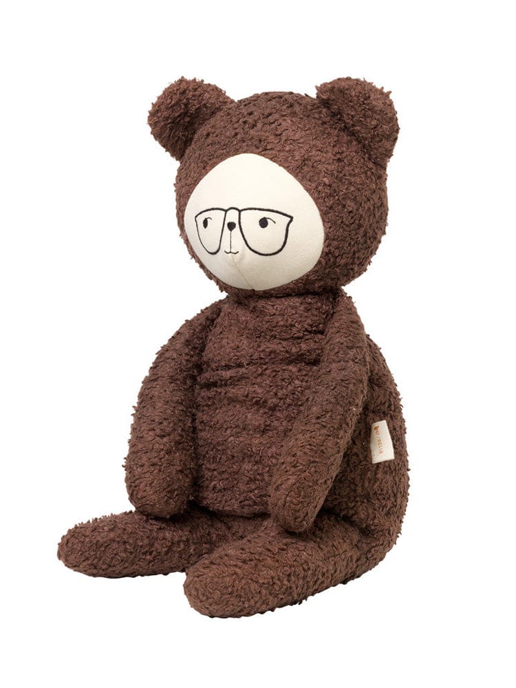 Fabelab - Big Buddy - Large Organic Uncle Theo Bear with Glasses Soft Toy | Style My Kid