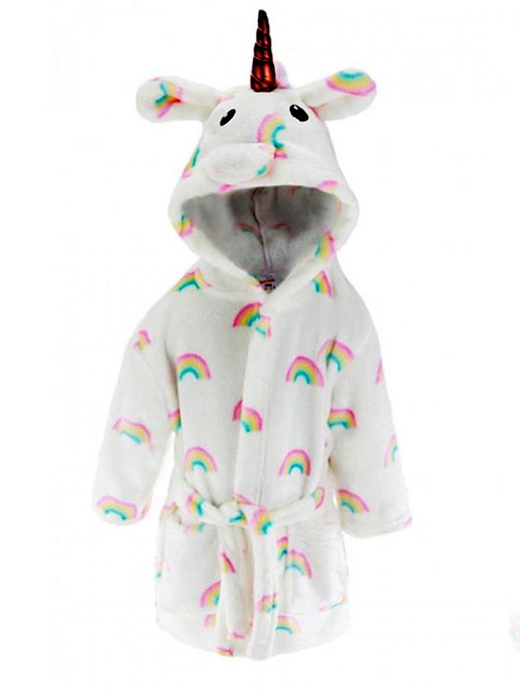 rainbow unicorn dressing gown