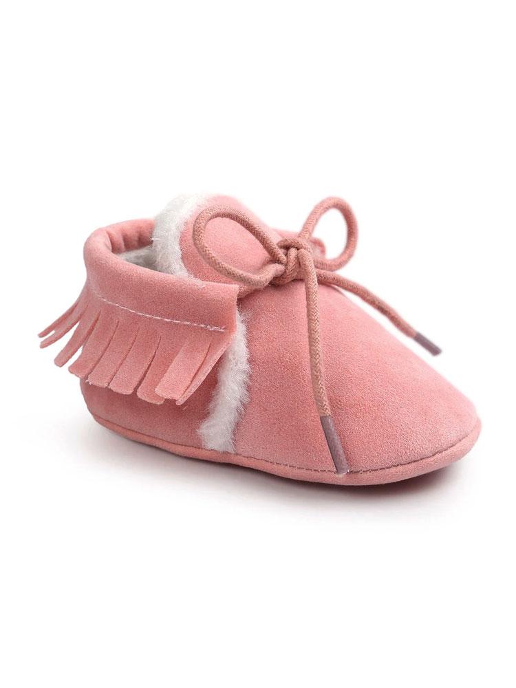 Winter Moccasin Shoe - Pink | Style My Kid