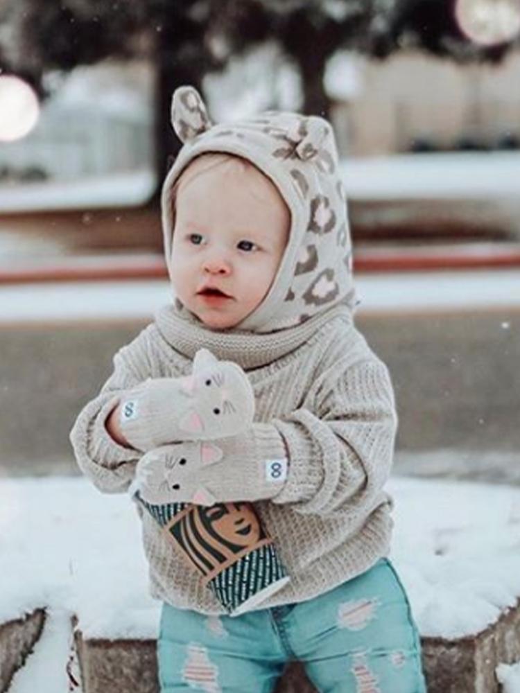 Zoocchini - Kids Knit Balaclava Hat - Kallie The Kitten - 1-2Y ...