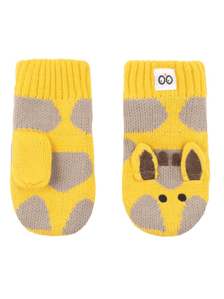Baby & Toddler Knitted Mittens Jamie the Giraffe - 6-24m-Zoocchini | Style My Kid