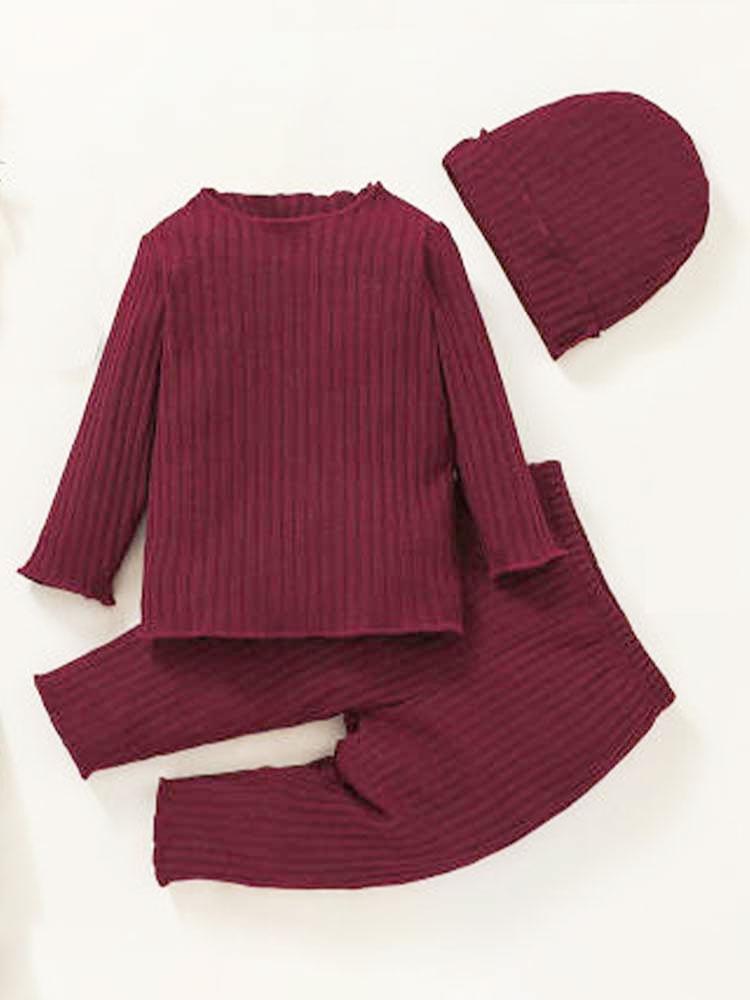 Burgandy Ribbed Top