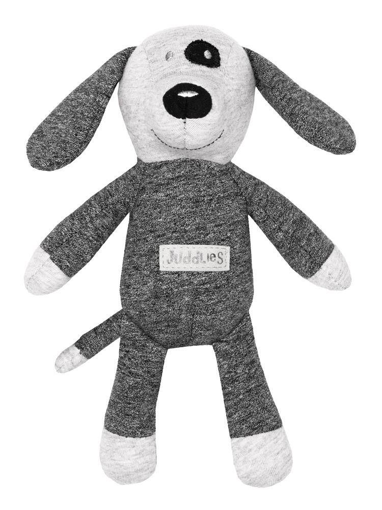 Organic Raglan Rattle Graphite Black Dog RATTLE-Juddlies | Style My Kid