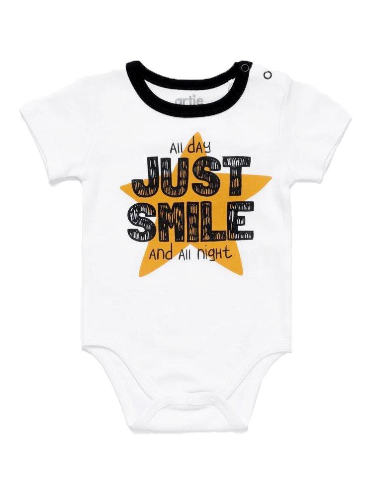 Artie-Just Smile Baby Boy Short Sleeve Bodysuit 