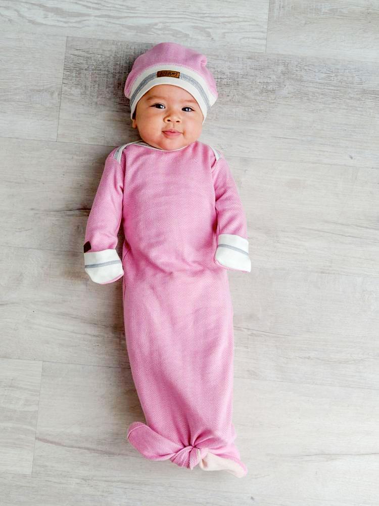 Organic Pink Baby Fishtail Nightgown