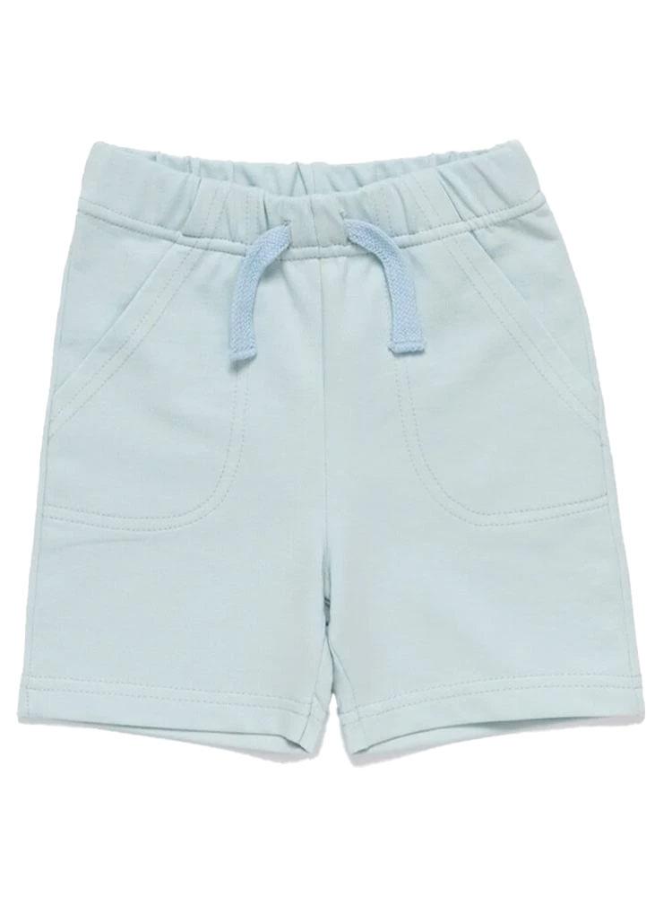 Artie-Blue Fench Terry Baby and Boy Shorts | Style My Kid