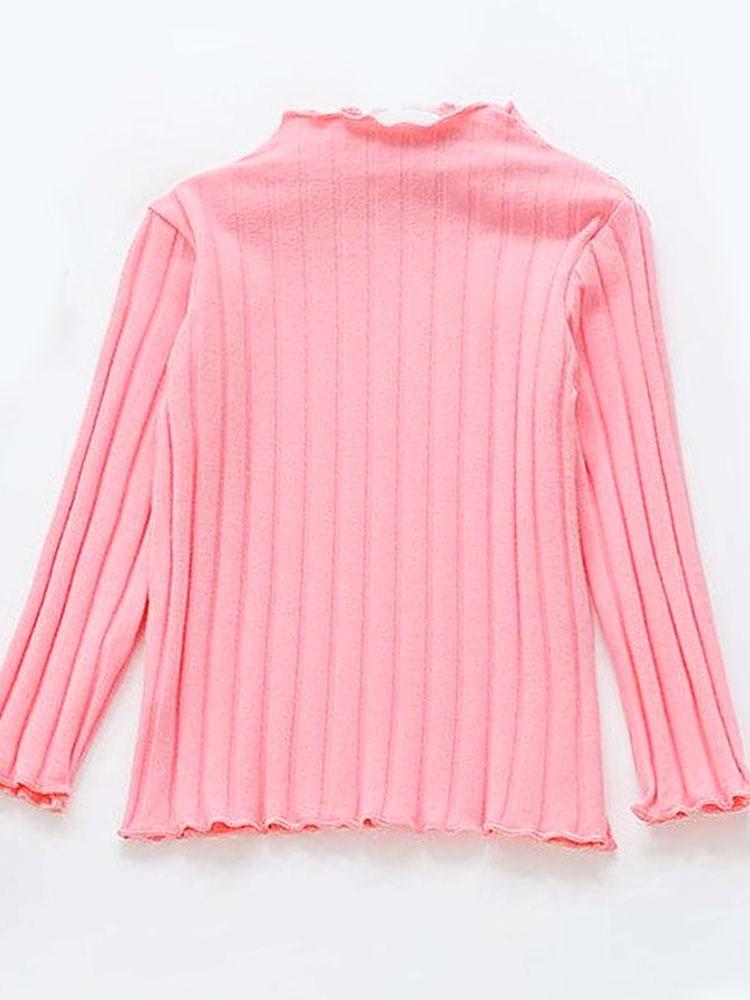 Ribbed Long Sleeve Girls Top 