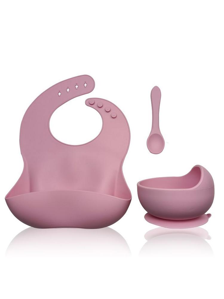 PINK - Silicon Baby Bib