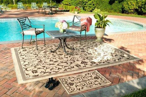 utdoor rugs with orient style