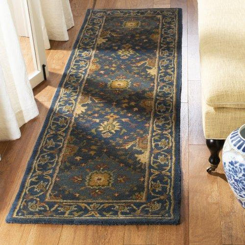 Doylestown Blue Area Rug  Dark blue rug, Distressed persian rug, Blue area  rugs