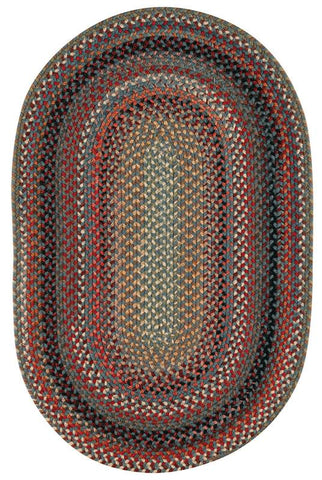 Capel Rugs Eaton Wool Soft Chenille Braided Country Oval Rug