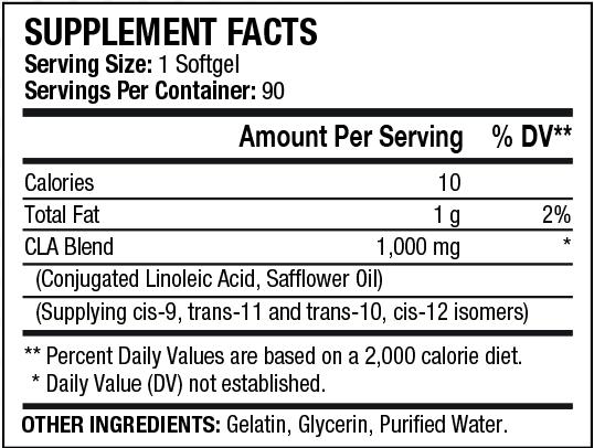 cis 9 trans 11 cla supplement