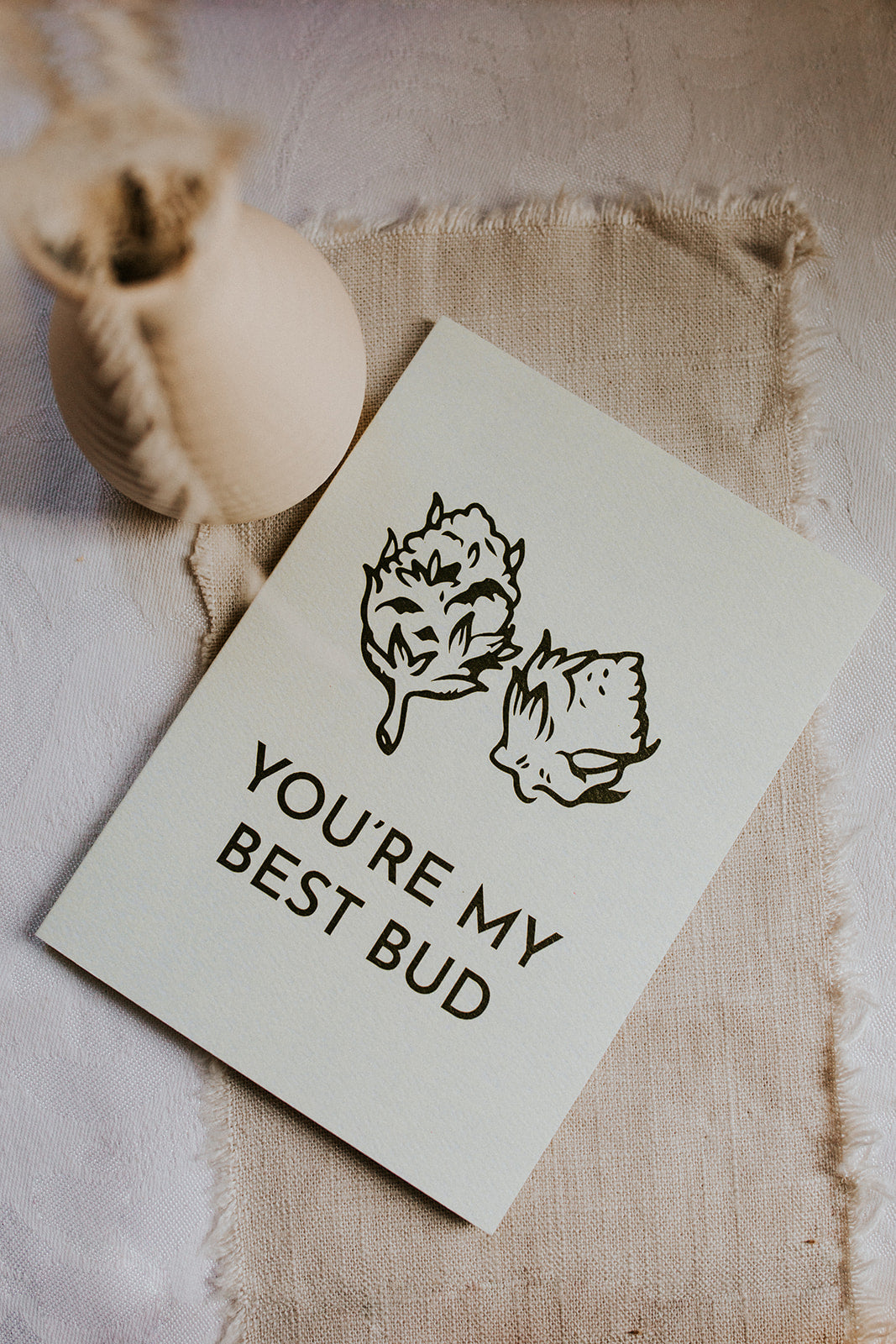 Best Bud Greeting Card Made In The Usa Bff Card Lackadazee