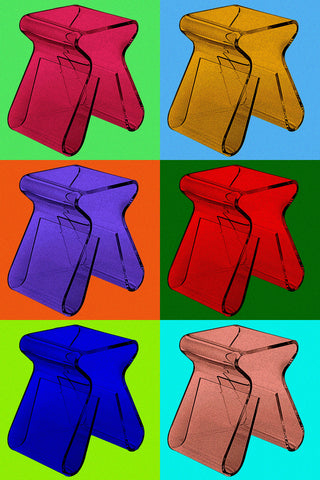 Umbra Magino Stool in the style of Andy Warhol