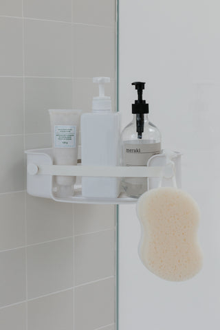 shower bin, shower storage