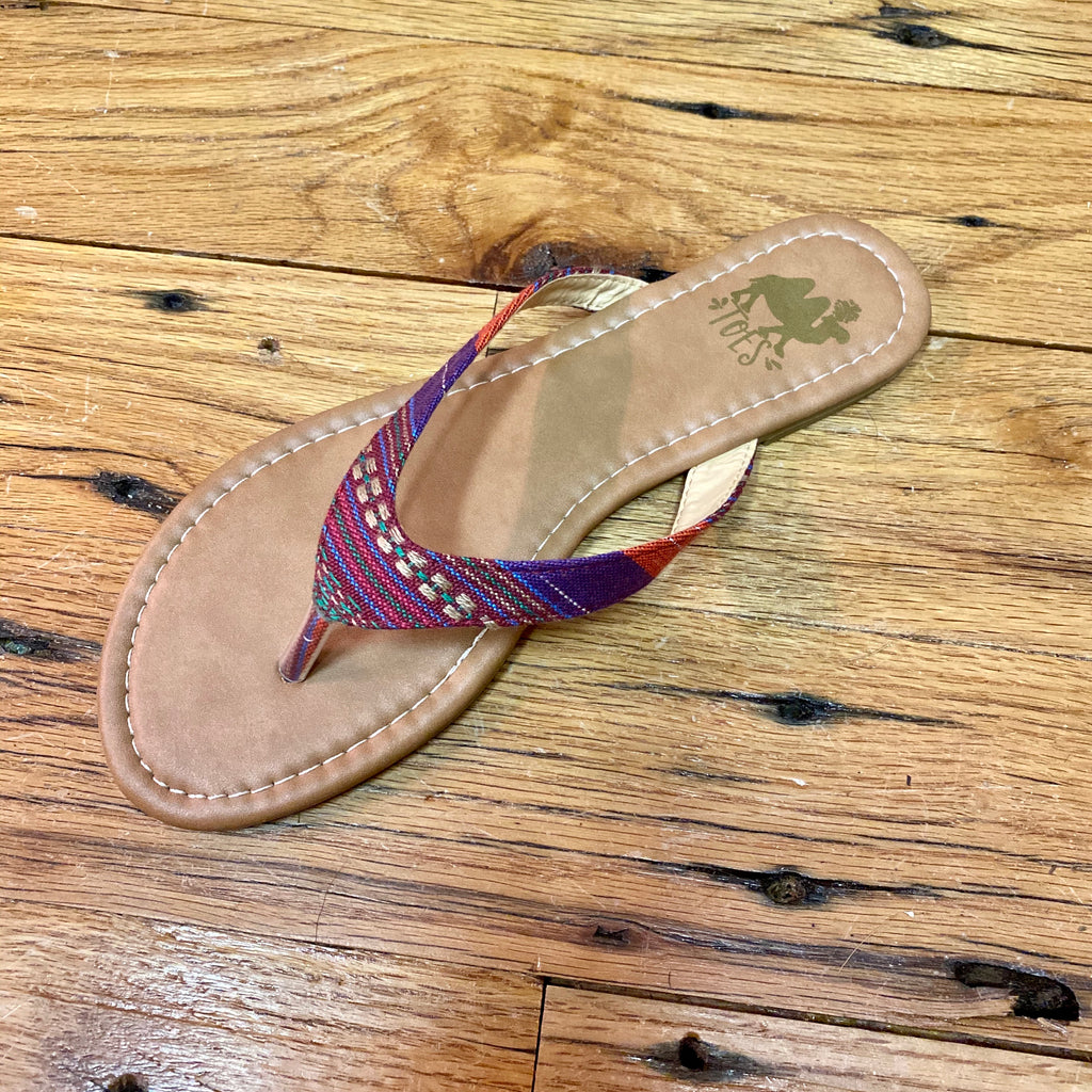 serape flip flops