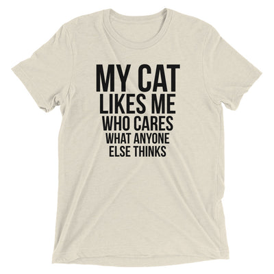 Cat Likes Me Who Cares T-Shirt