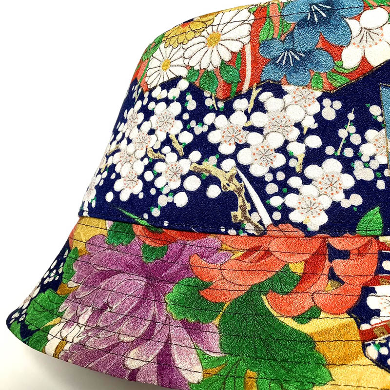 KIMONO HAT | Japanese Fan with Floral Pattern | Keiko Tagai – KEIKO TAGAI