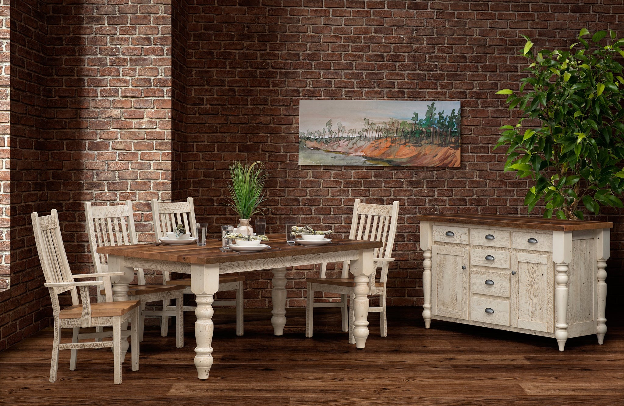 Farmhouse Dining Table Sugar Creek Amish Furniture