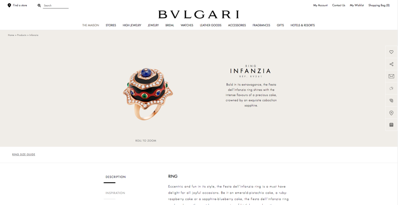 Bulgari Product Page