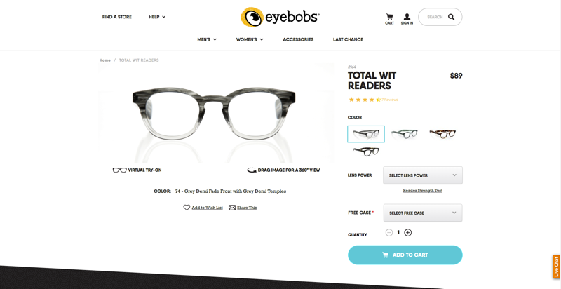 eyebobs Product Page