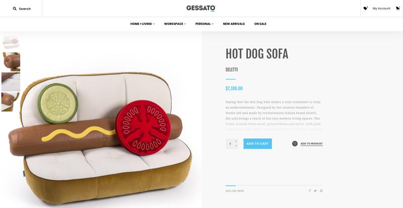 Gessato Product Page