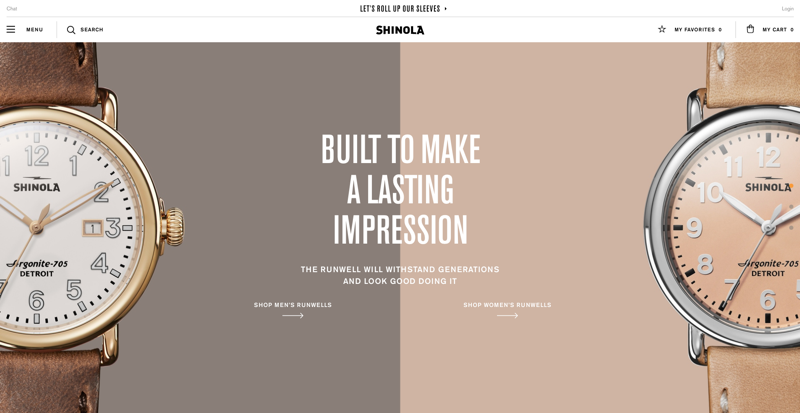 Shinola Homepage