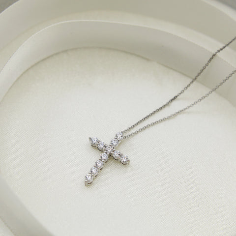 cross diamond natural pendant necklace jewelry affordable gift birthday